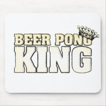 Classic Beer Pong King Mouse Pads