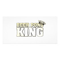 Classic Beer Pong King photo cards