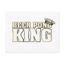Classic Beer Pong King postcards