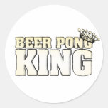 Classic Beer Pong King Stickers
