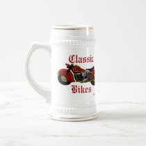 Classic Bikes beer mug design
