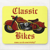 Classic Bikes mousepad design by vitaliy Classic Bikes mousepad design