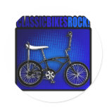 Classic Bikes Rock! Round Sticker