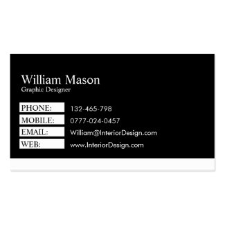Classic Black and White Legal Business Card