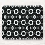 classic black and white pattern mousepad