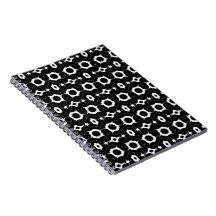 classic black and white pattern notebook