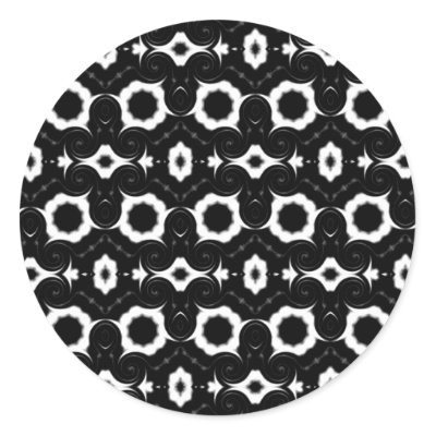 classic Black and white pattern sticker by mrsrnj