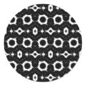 classic Black and white pattern sticker