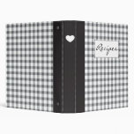 Classic Black and White Recipe Binder