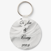 Classic Black and White Wedding keychains