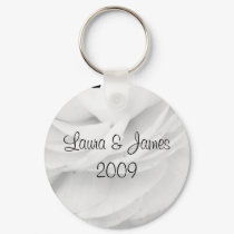 Classic Black and White Wedding keychains