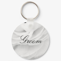 Classic Black and White Wedding keychains