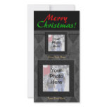 Classic Black Customizable Christmas Card