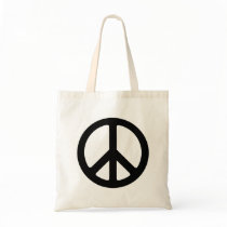 Classic Black Groovy Peace Symbol bags