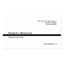 Classic Black Line Business Card