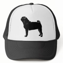 Classic Black Pug Design hats