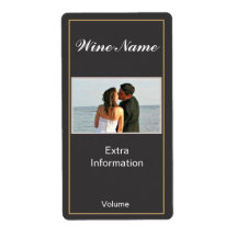 Classic Black Wine Label