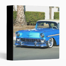 Classic blue car binder