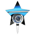 Classic Blue car Cake Toppers