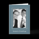 Classic Blue Holiday Template Cards