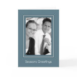Classic Blue Holiday Template Cards
