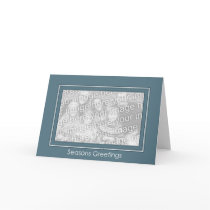 Classic Blue Holiday Template cards