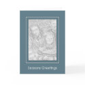 Classic Blue Holiday Template cards by christmascards Classic Blue Holiday Template cards