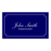 Classic Blue Parasitology Business Card
