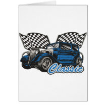 Classic Blue Sedan cards by classichotrods Classic Blue Sedan cards