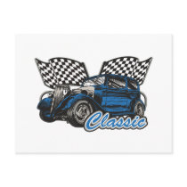 Classic Blue Sedan postcards by classichotrods Classic Blue Sedan postcards