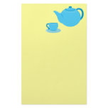 Classic Blue Teapot Stationery Paper