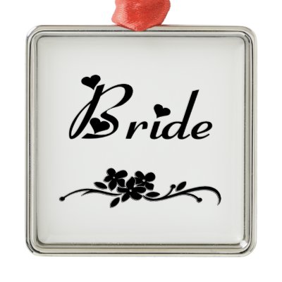 Classic Bride Christmas Ornament