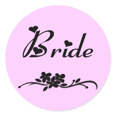 Classic Bride Stickers