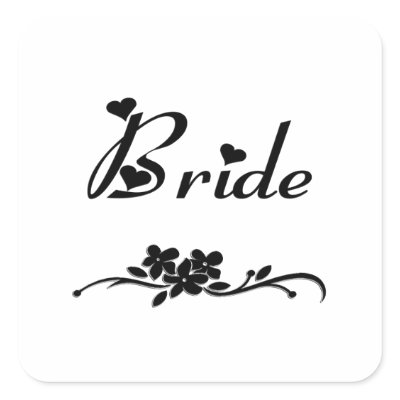 Classic Bride Stickers