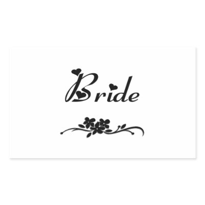 Classic Bride Sticker