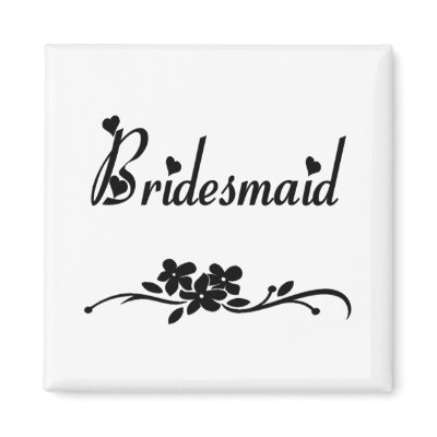Classic Bridesmaid Refrigerator Magnets
