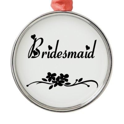 Classic Bridesmaid Christmas Ornament