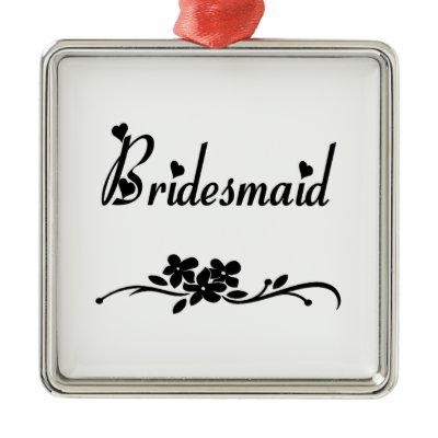 Classic Bridesmaid Christmas Tree Ornaments