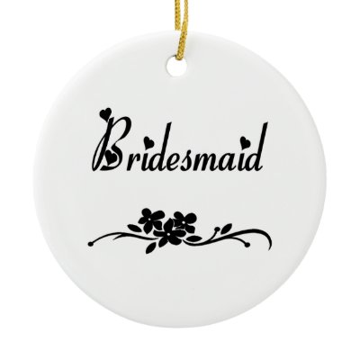 Classic Bridesmaid Christmas Tree Ornaments