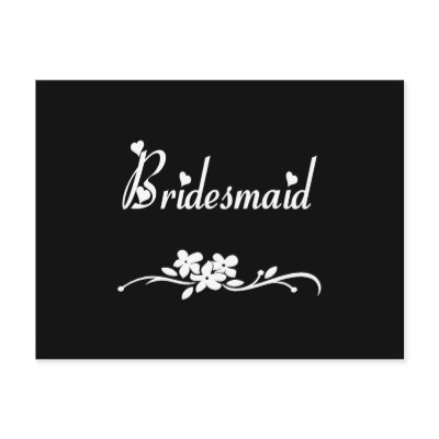 Classic Bridesmaid Post Card