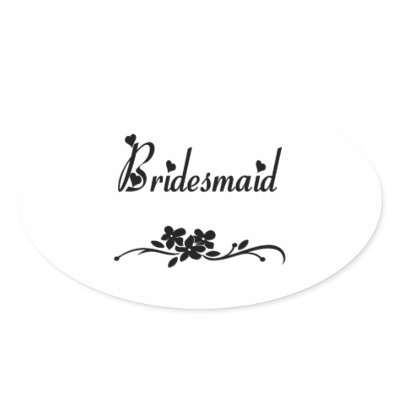 Classic Bridesmaid Stickers