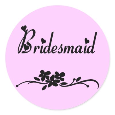 Classic Bridesmaid Stickers