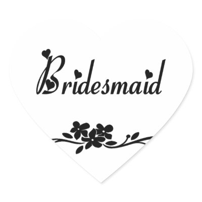Classic Bridesmaid Stickers