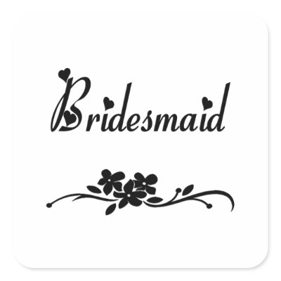 Classic Bridesmaid Sticker