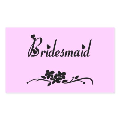 Classic Bridesmaid Stickers