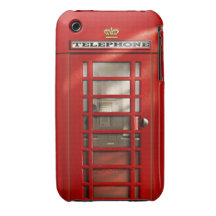 Classic British Red Telephone Box iPhone 3 Covers