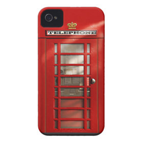 Classic British Red Telephone Box iPhone 4 Case