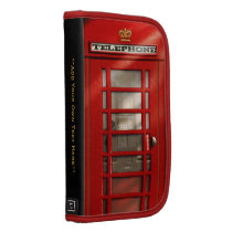 Classic British Red Telephone Box Smartphone Folio Planners