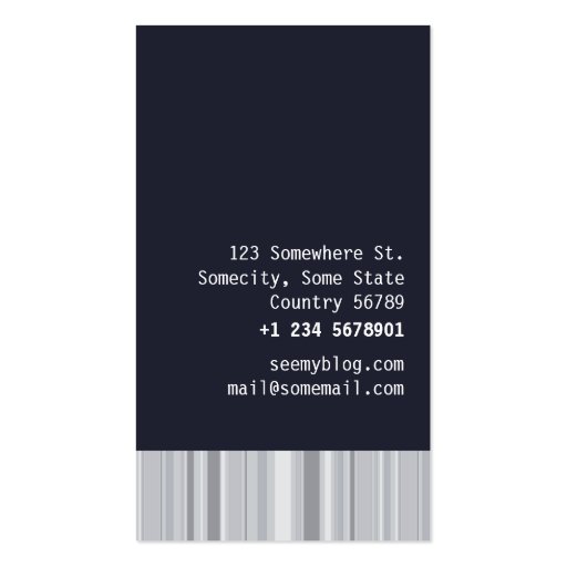 Classic Business Business Card Template (back side)