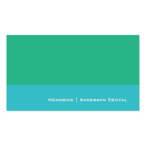 Classic Business Card for Dental, other. (front side)